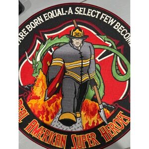 Firefighter Patch Real American Super Heroes 343 Dragon Fire Emblem